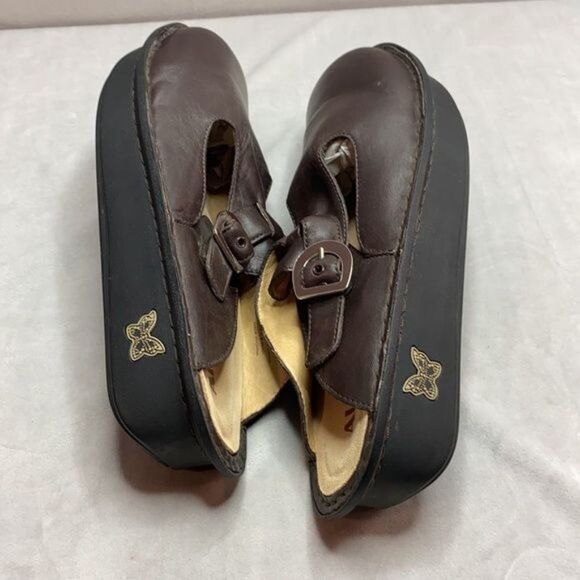 ALEGRIA Alg-602 chocolate brown clogs size 42 - Picture 7 of 10